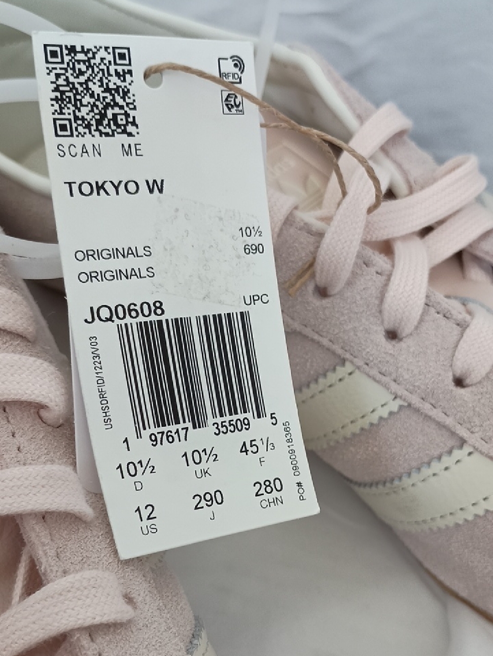 Adidas Tokyo W Pink Suede Sneakers Women's 12 JQ0608 NWT - Picture 4 of 7